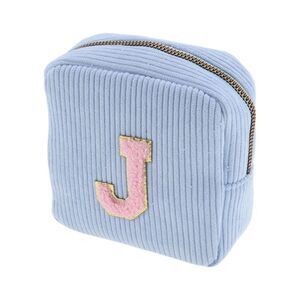 Letter J Pattern Makeup Bag for Travel Blue